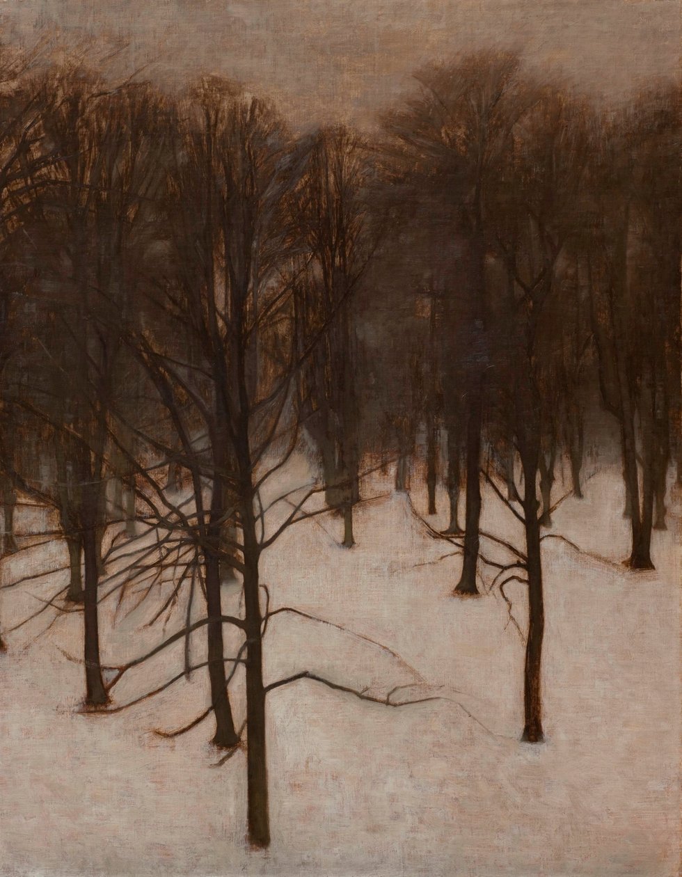 Søndermarken Park télen alkotó: Vilhelm Hammershøi