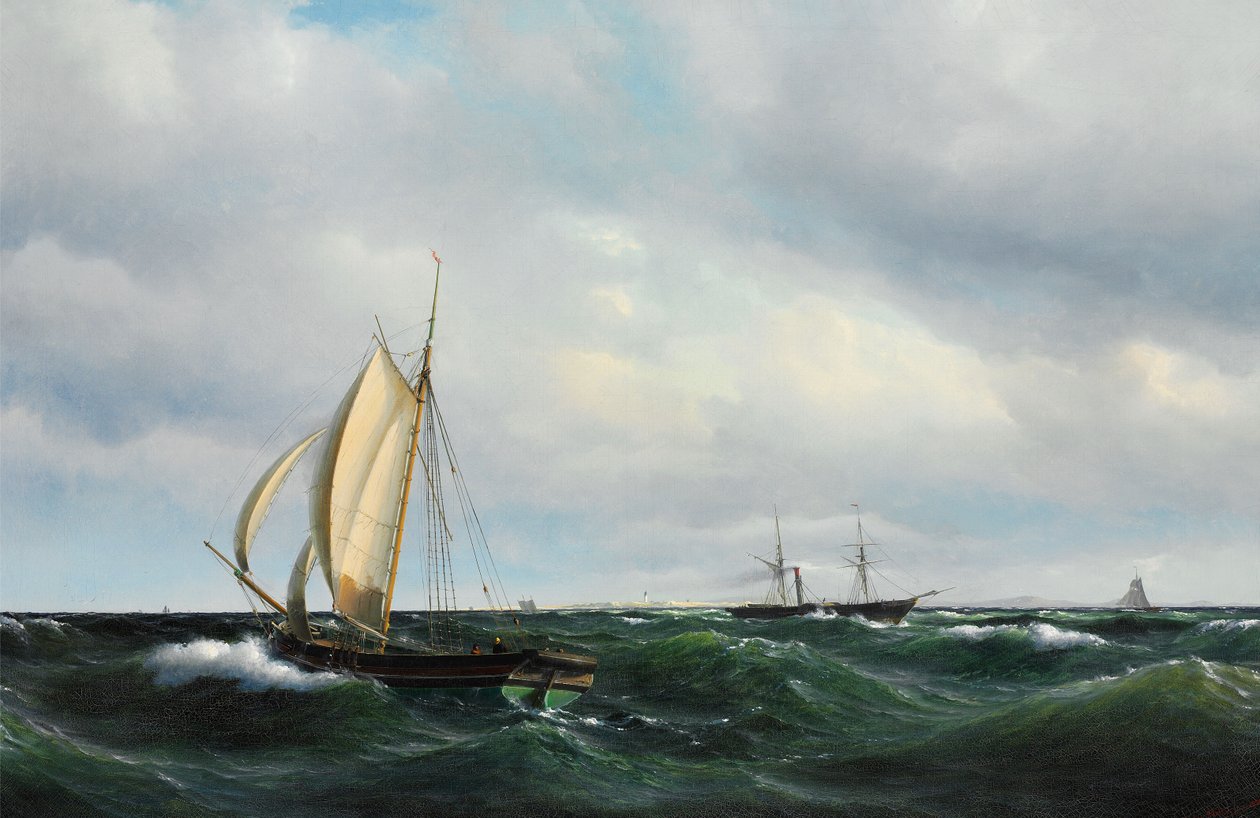 Vilhelm Melbye - Viharos délután a Skagerakban alkotó: Vilhelm Melbye