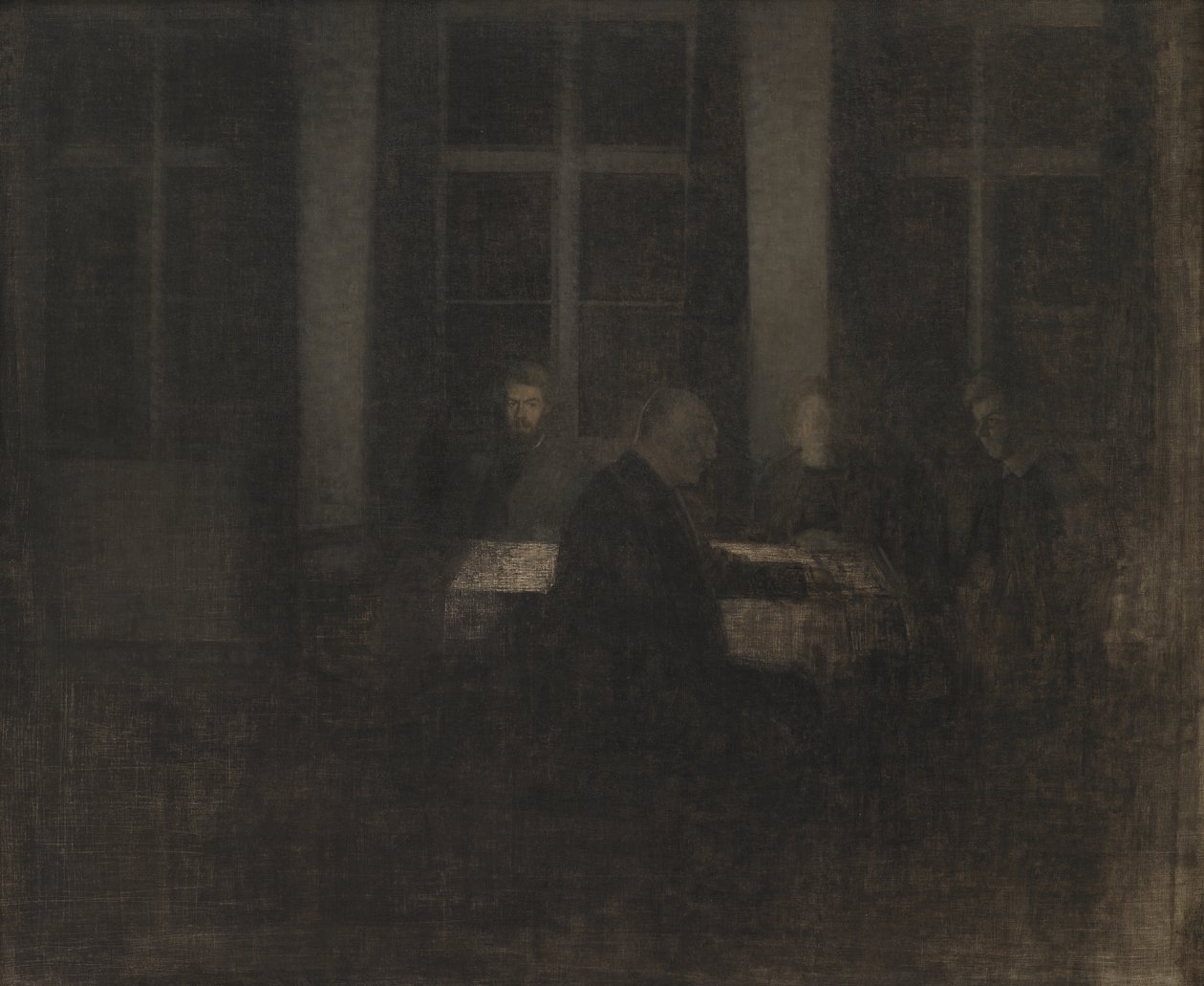 Este a szalonban alkotó: Vilhelm Hammershøi