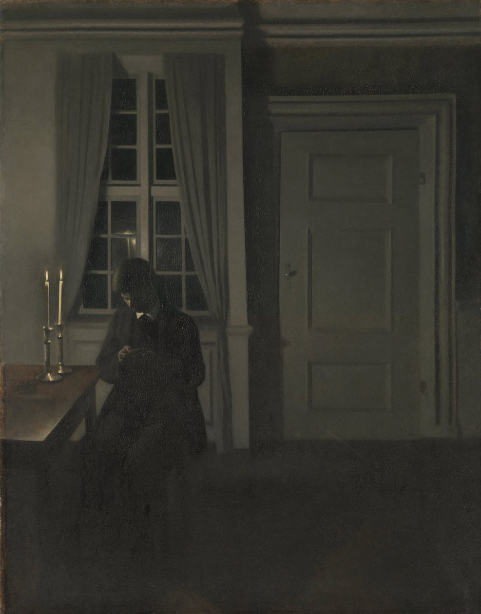 Az érmék gyűjtője alkotó: Vilhelm Hammershøi