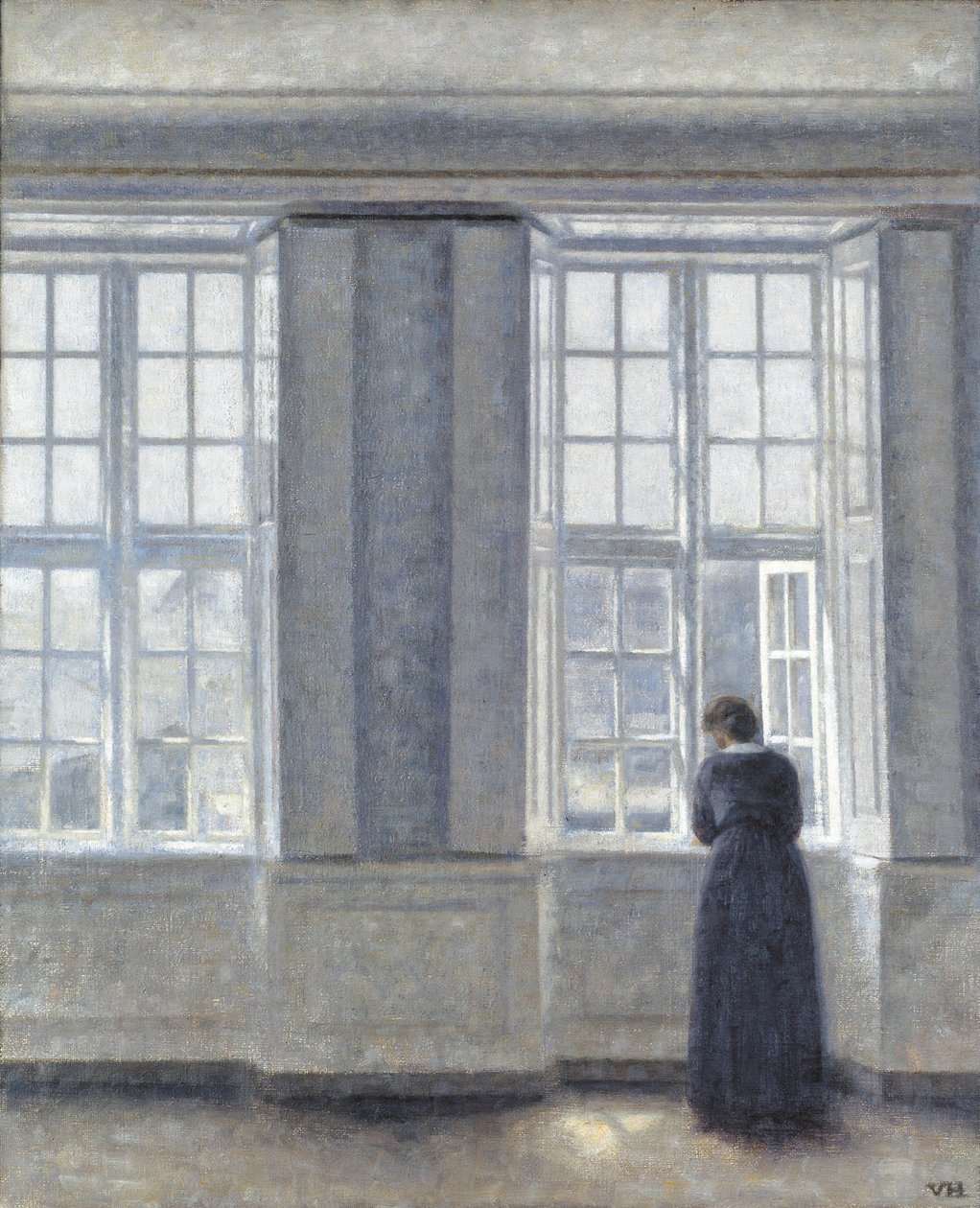 A magas ablakok alkotó: Vilhelm Hammershøi