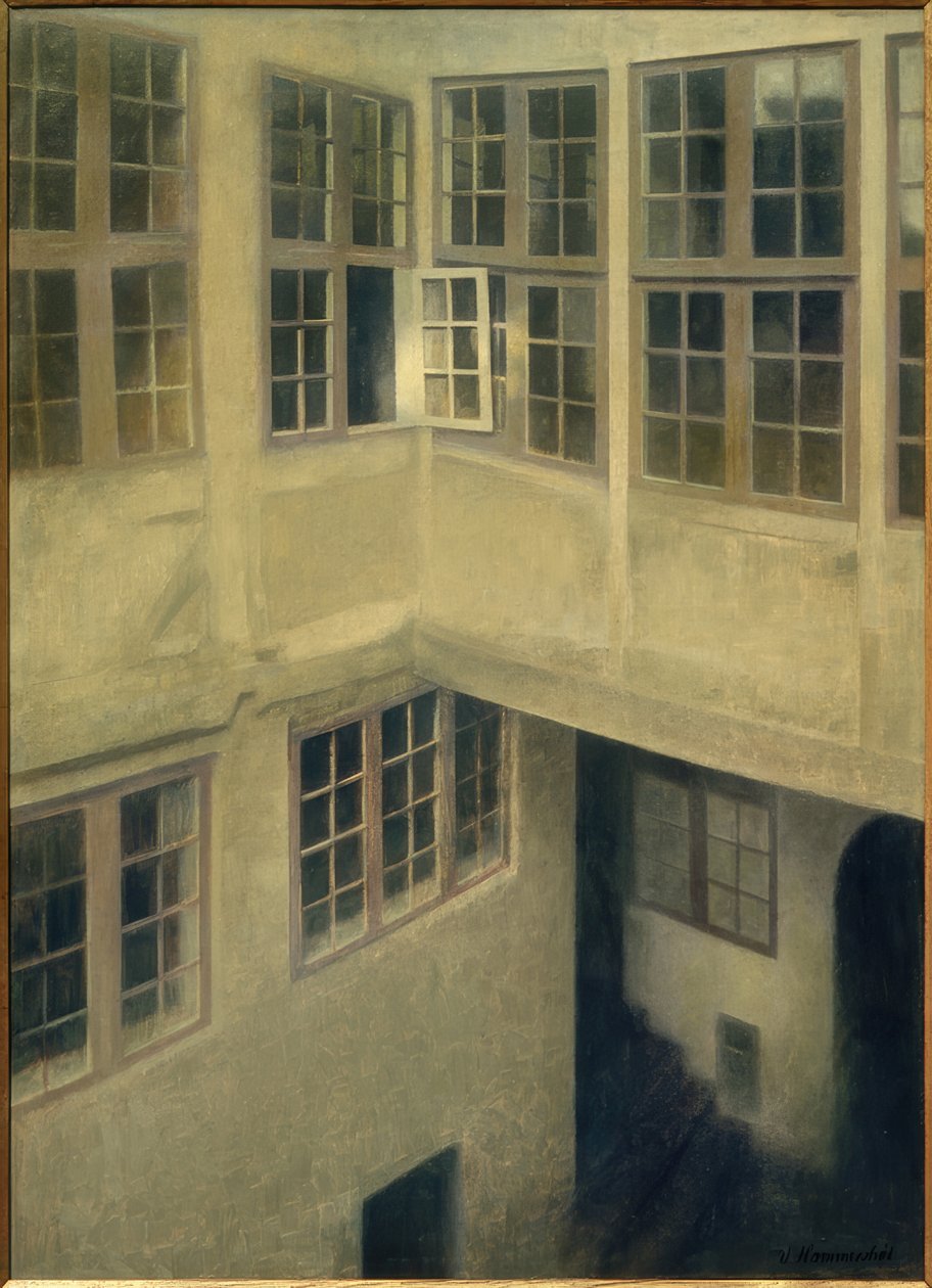 Patio. Strandgade 30 alkotó: Vilhelm Hammershoi