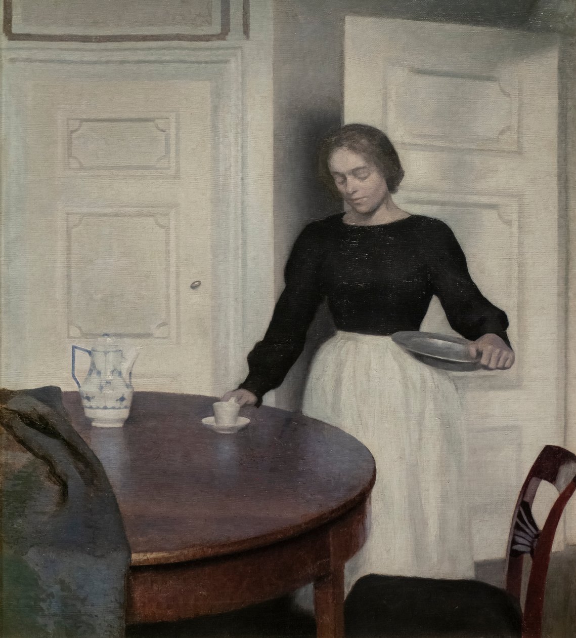 Belső, Strandgade 30, részlet, 1899 alkotó: Vilhelm Hammershoi