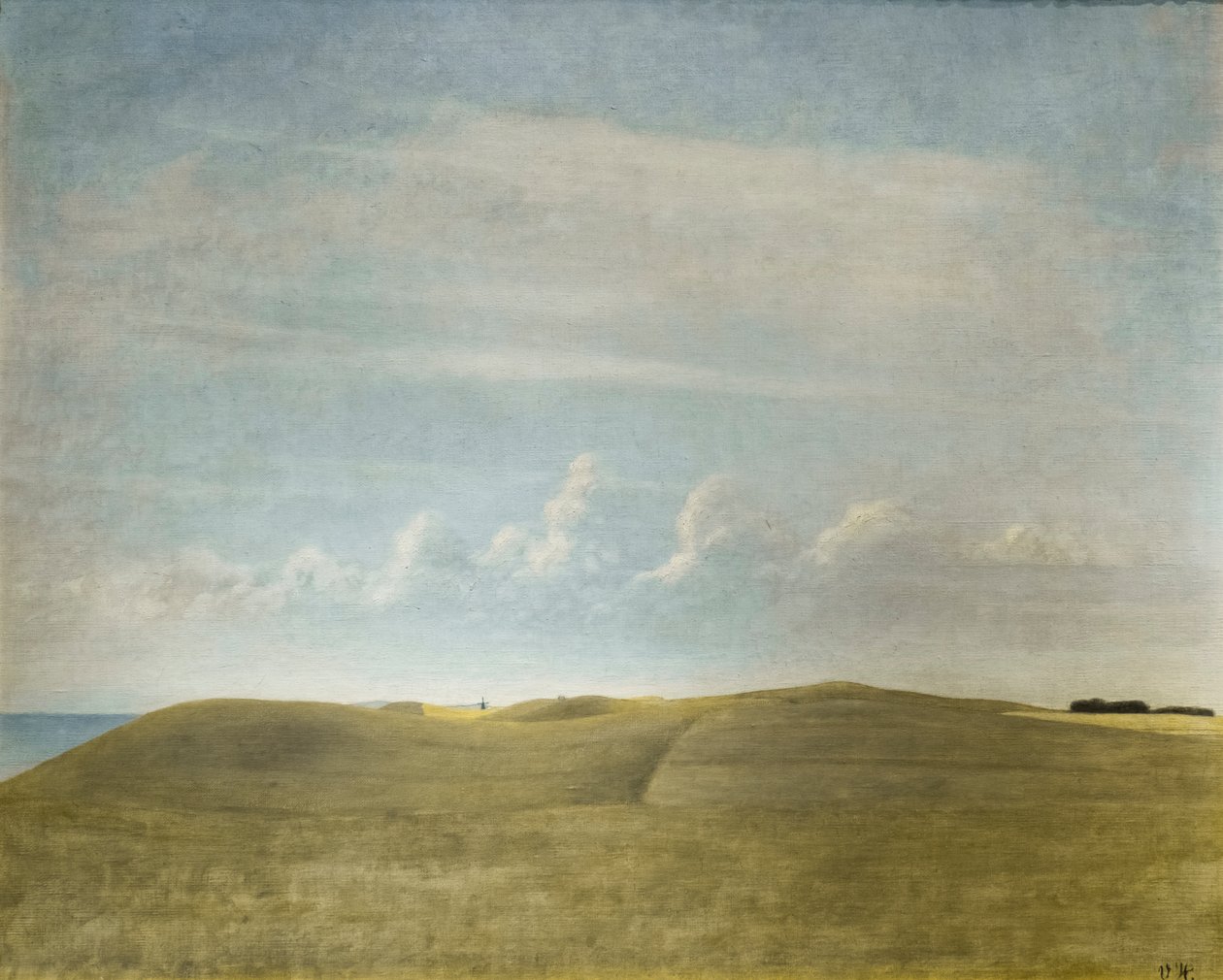 Táj (Refsnaes képe) alkotó: Vilhelm Hammershoi