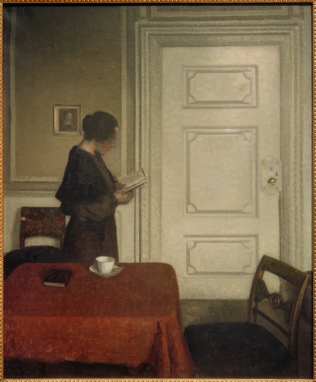 Lesende Frau alkotó: Vilhelm Hammershoi