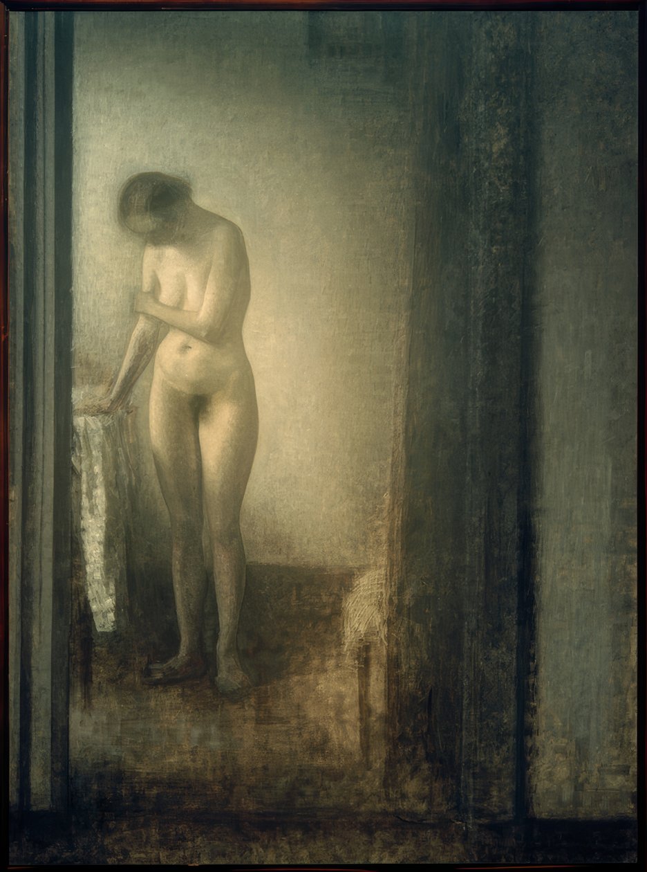 Női akt, álló alkotó: Vilhelm Hammershoi