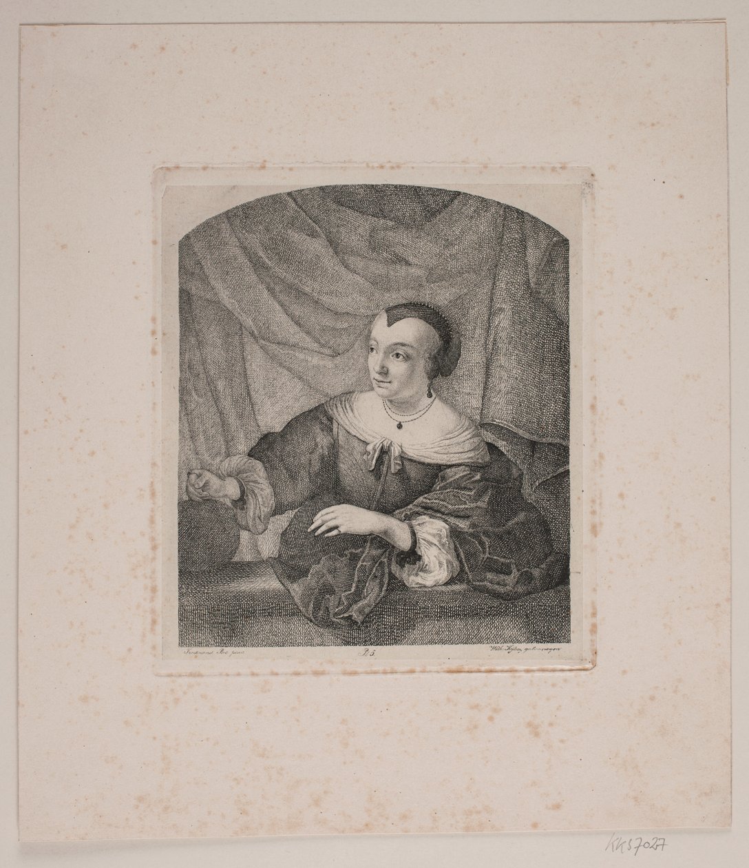Ferdinand Bol feleségének portréja alkotó: Vilhelm Kyhn