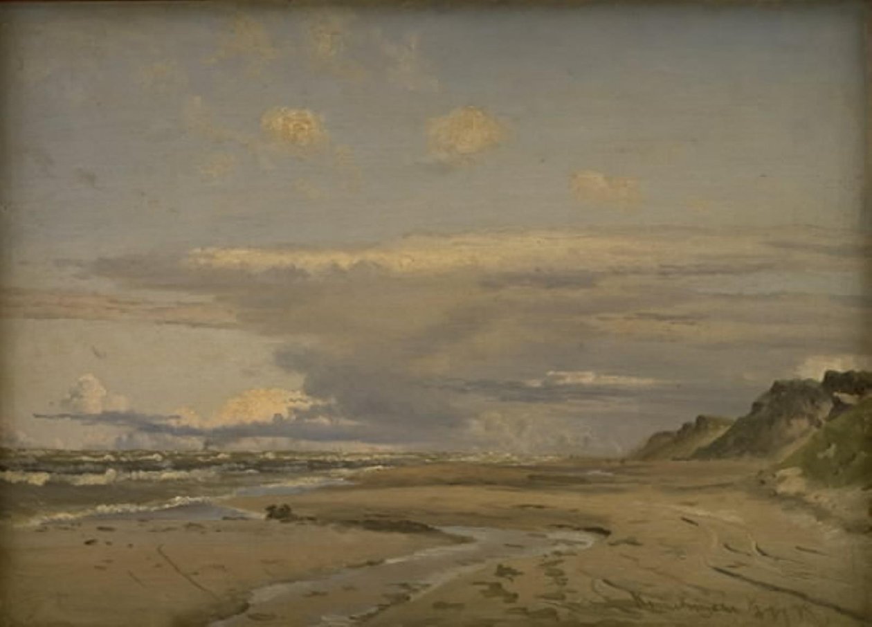 A strand Kandestederne-ben, Nyugat-Jylland alkotó: Vilhelm Kyhn