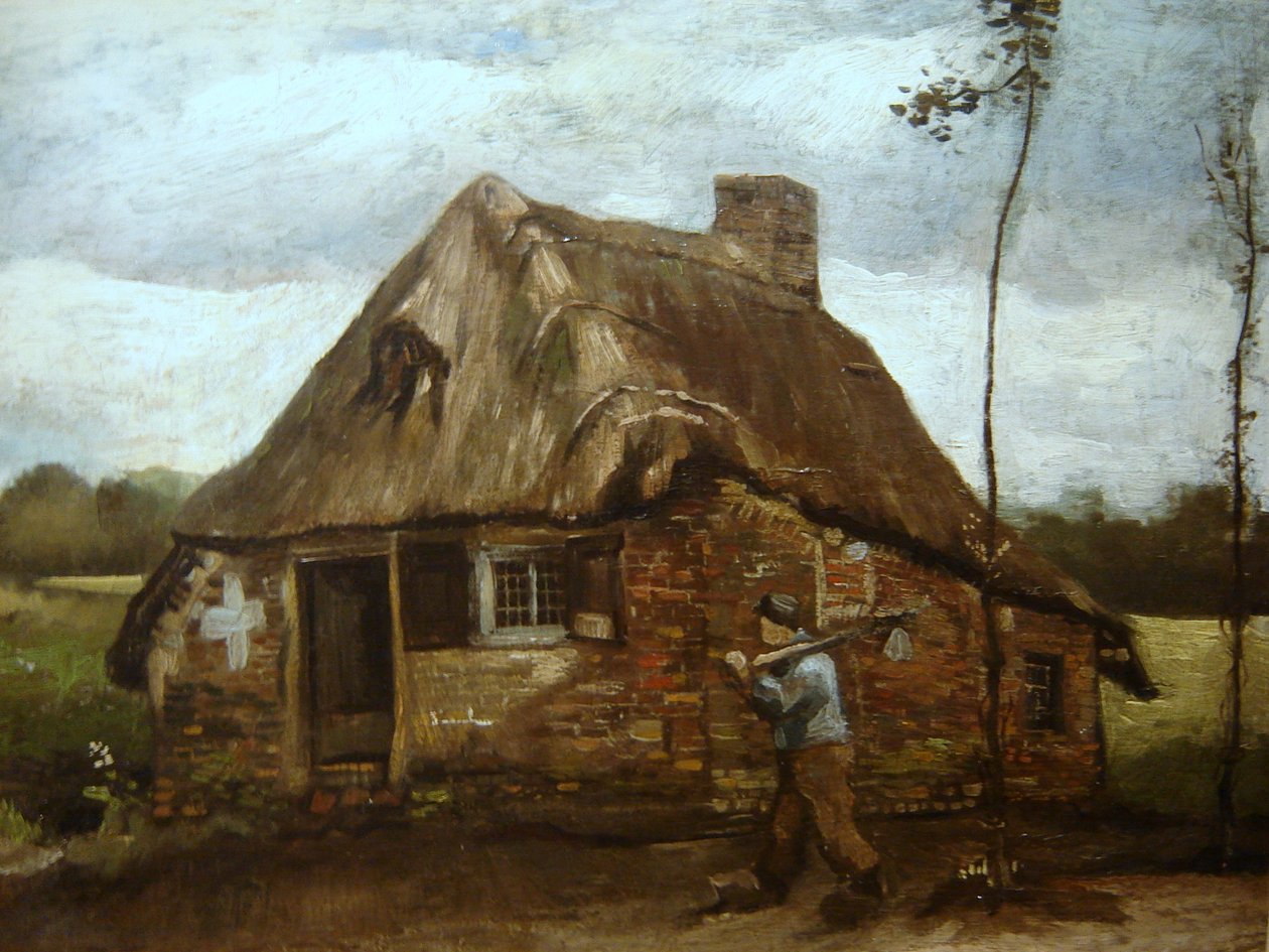 Kabin hazatérő paraszttal alkotó: Vincent van Gogh