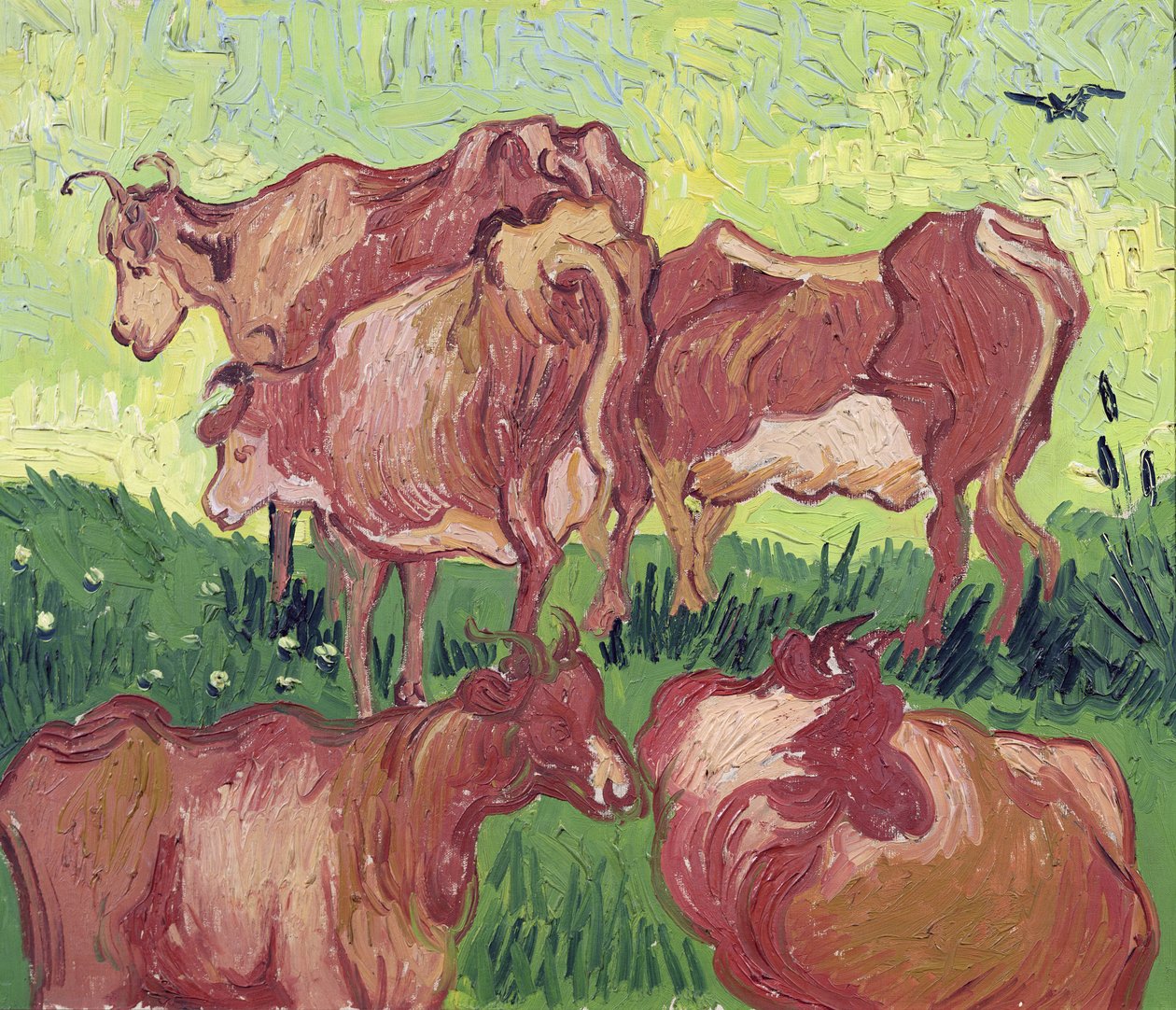 Tehenek, 1890 alkotó: Vincent van Gogh
