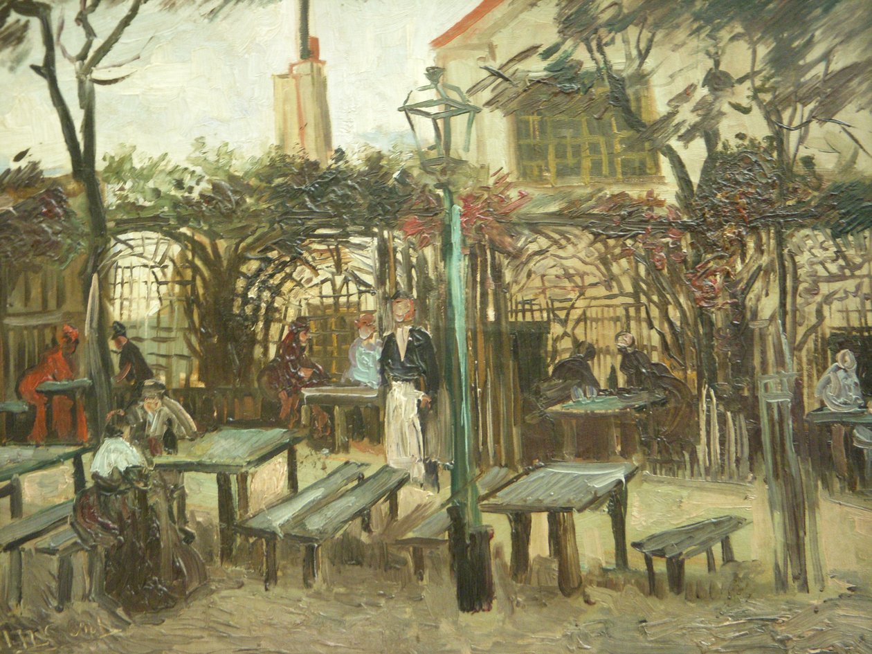 La Guinguette kerti bár a Montmartre -on alkotó: Vincent van Gogh