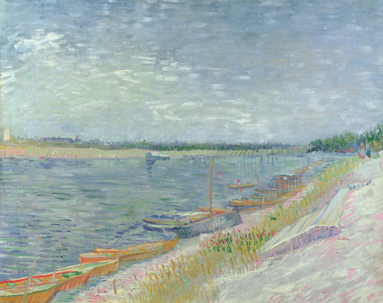 Kikötött csónakok, 1887 alkotó: Vincent van Gogh
