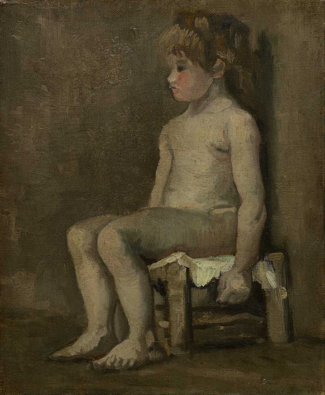 Meztelen lány, ülve alkotó: Vincent van Gogh