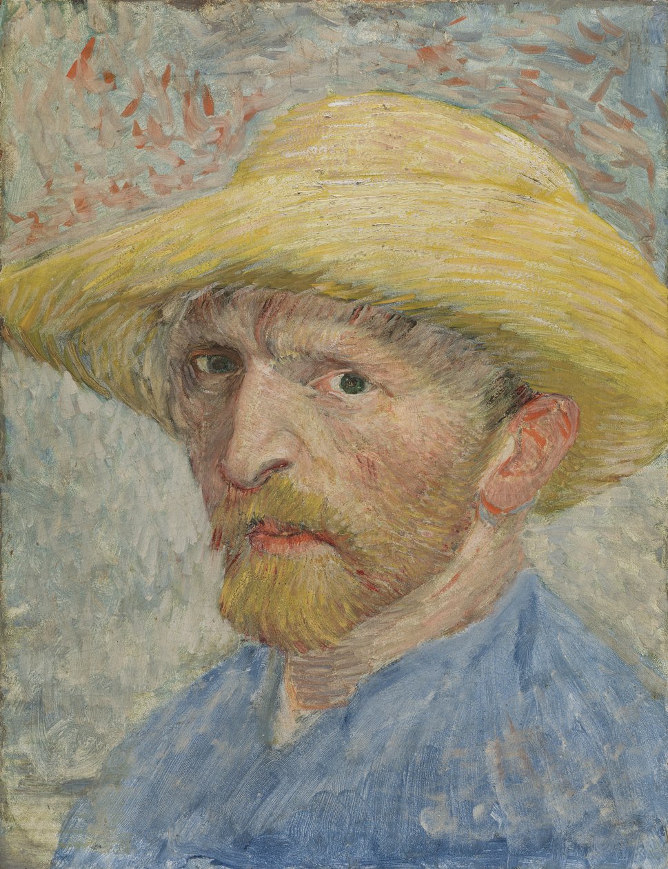 Önarckép, 1887 (olaj, vászon a táblára fektetve) alkotó: Vincent van Gogh