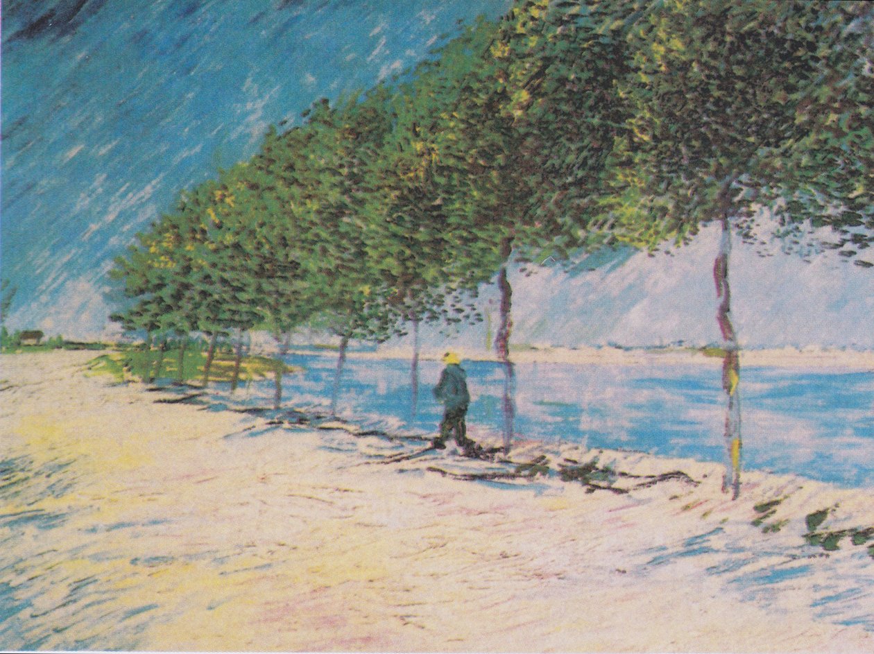 Séta a Szajna partján Asnières -ben alkotó: Vincent van Gogh