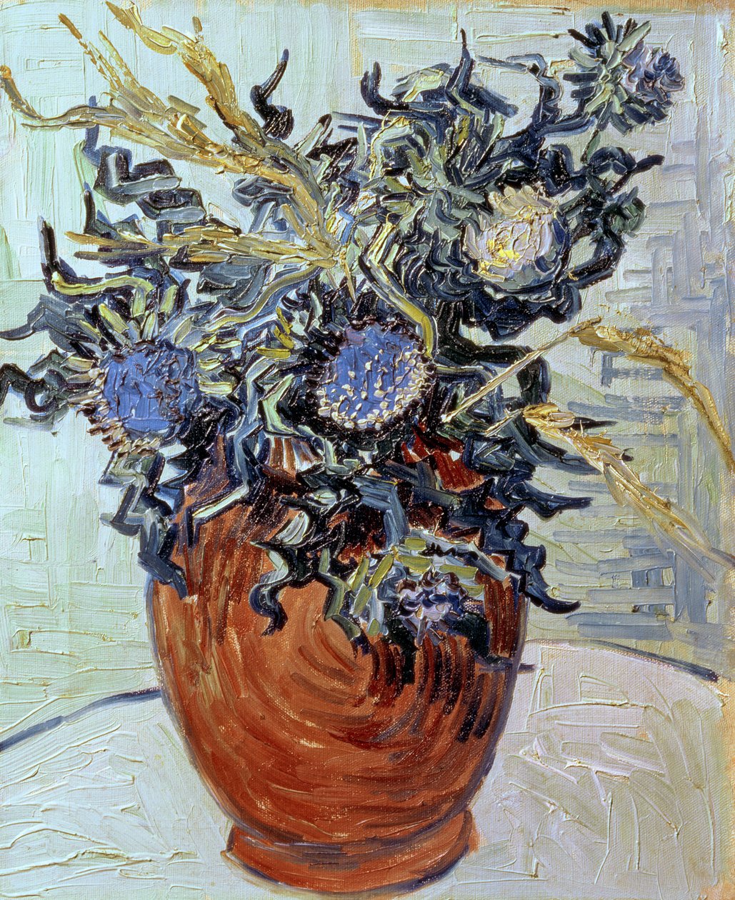Csendélet bogáncsokkal, 1890 alkotó: Vincent van Gogh