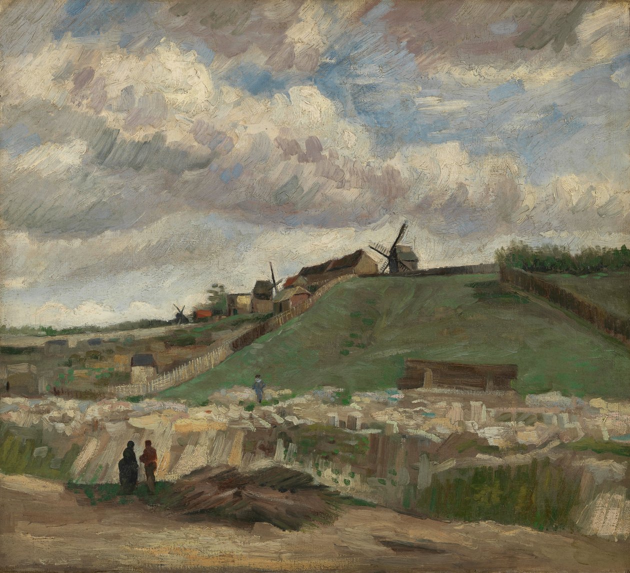 Montmartre dombja a kőbányával alkotó: Vincent van Gogh