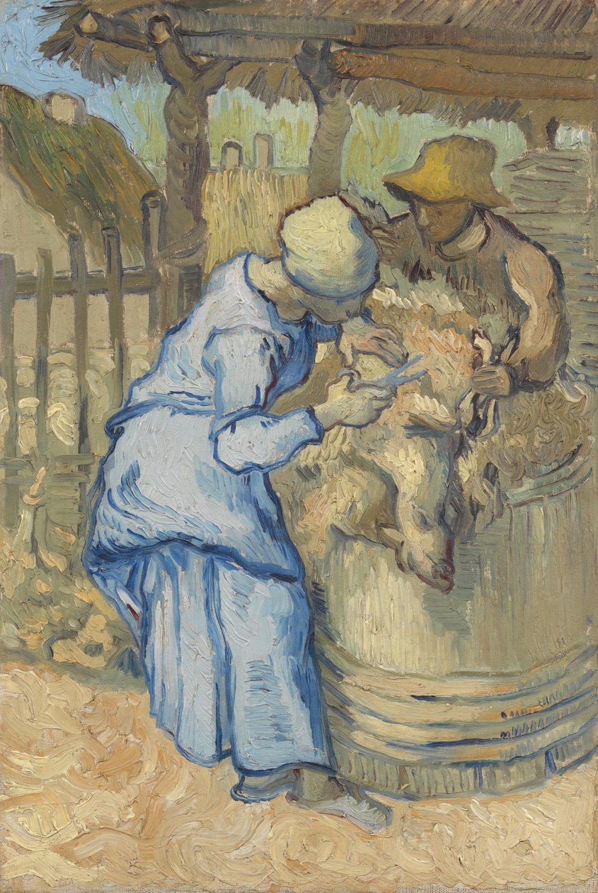 A báránynyíró (Millet nyomán) alkotó: Vincent van Gogh