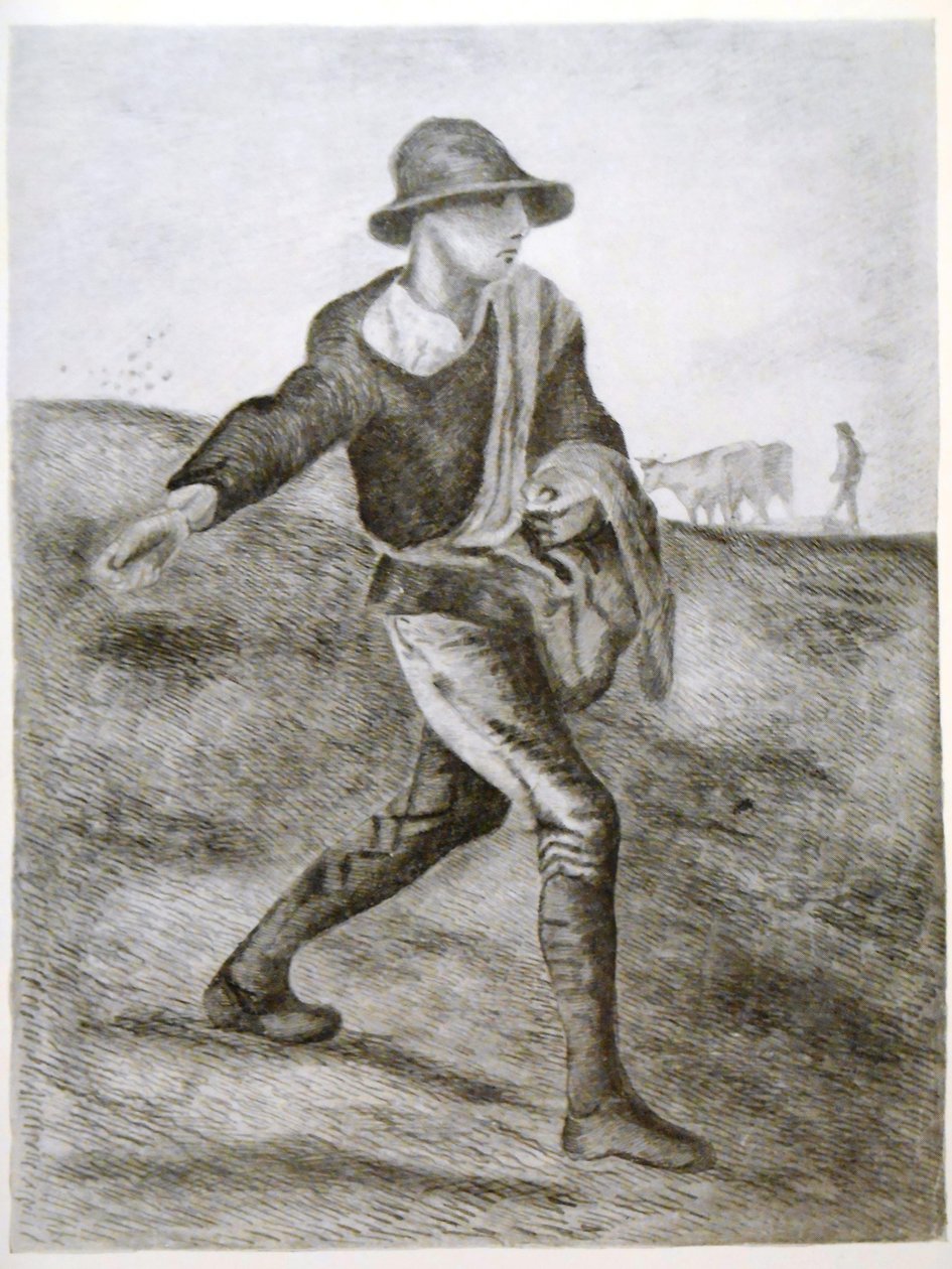 A vetés (Millet után) alkotó: Vincent van Gogh
