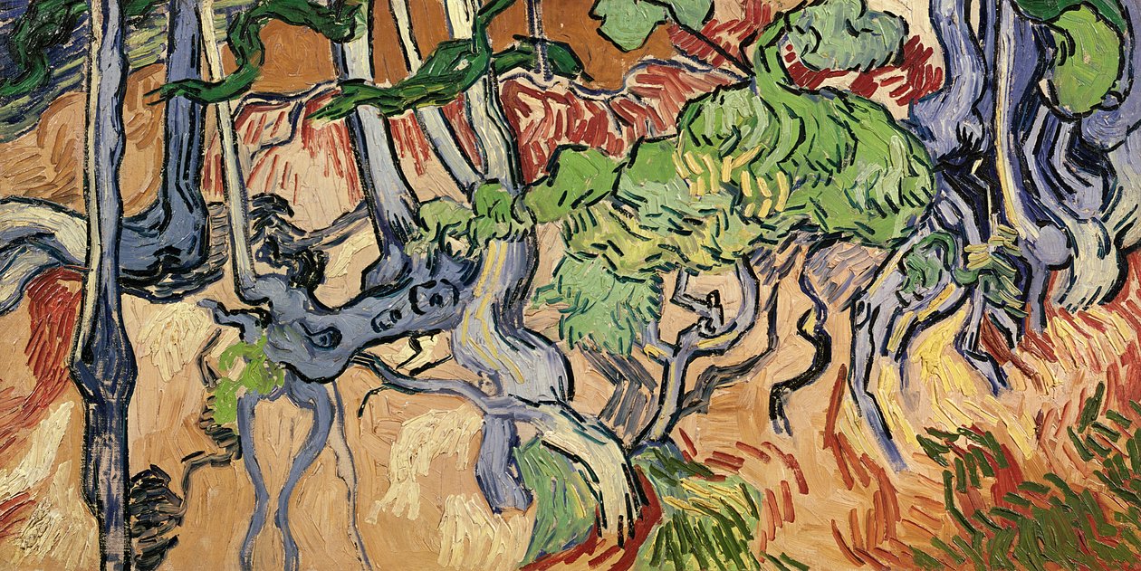 Fa gyökerei, 1890 alkotó: Vincent van Gogh