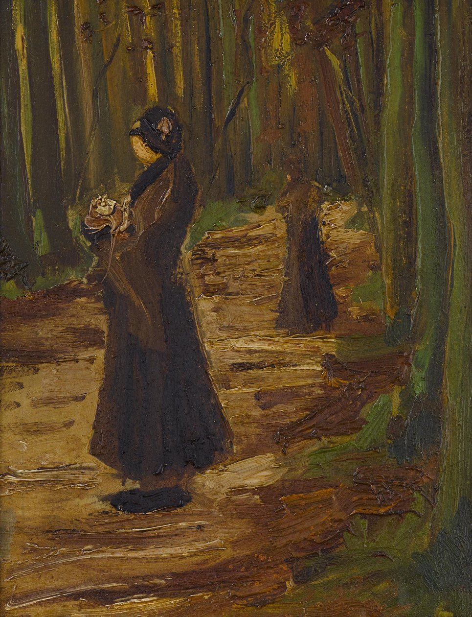 Két nő egy erdőben alkotó: Vincent van Gogh