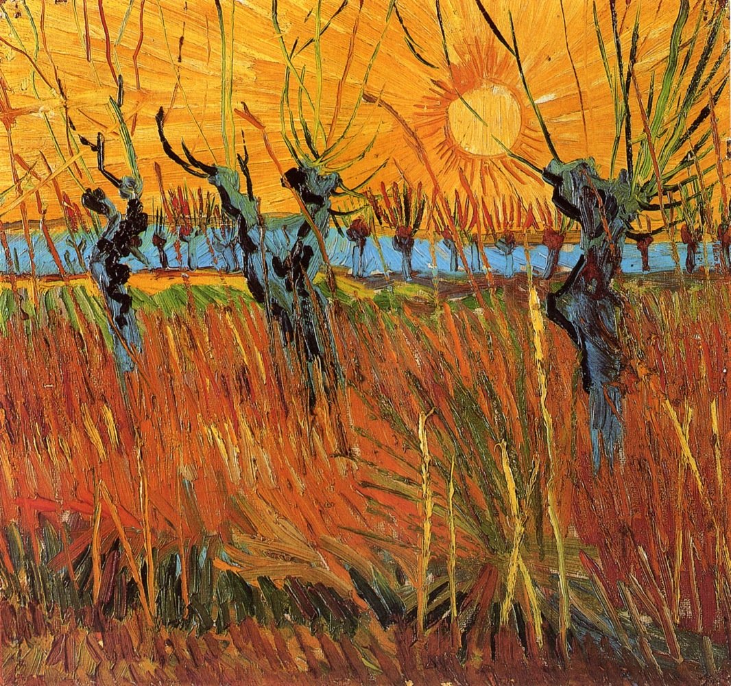 Fűzek naplementekor alkotó: Vincent van Gogh