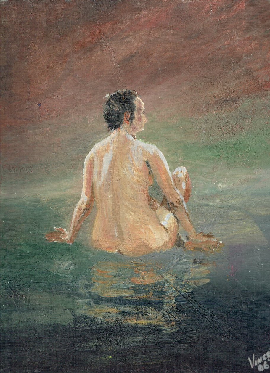 Meztelen, 2006, (akril, vászon táblán) alkotó: Vincent Alexander Booth