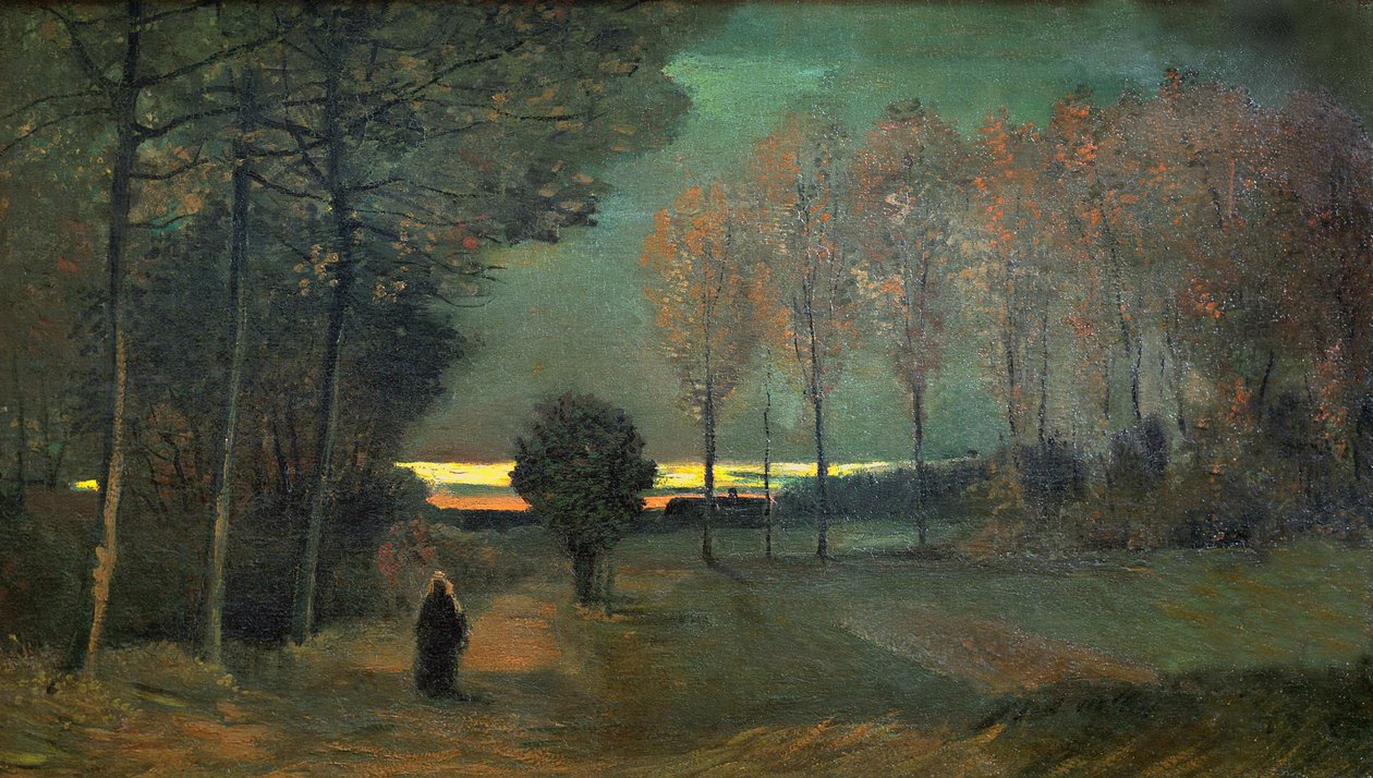 Őszi táj este, 1884. alkotó: Vincent van Gogh