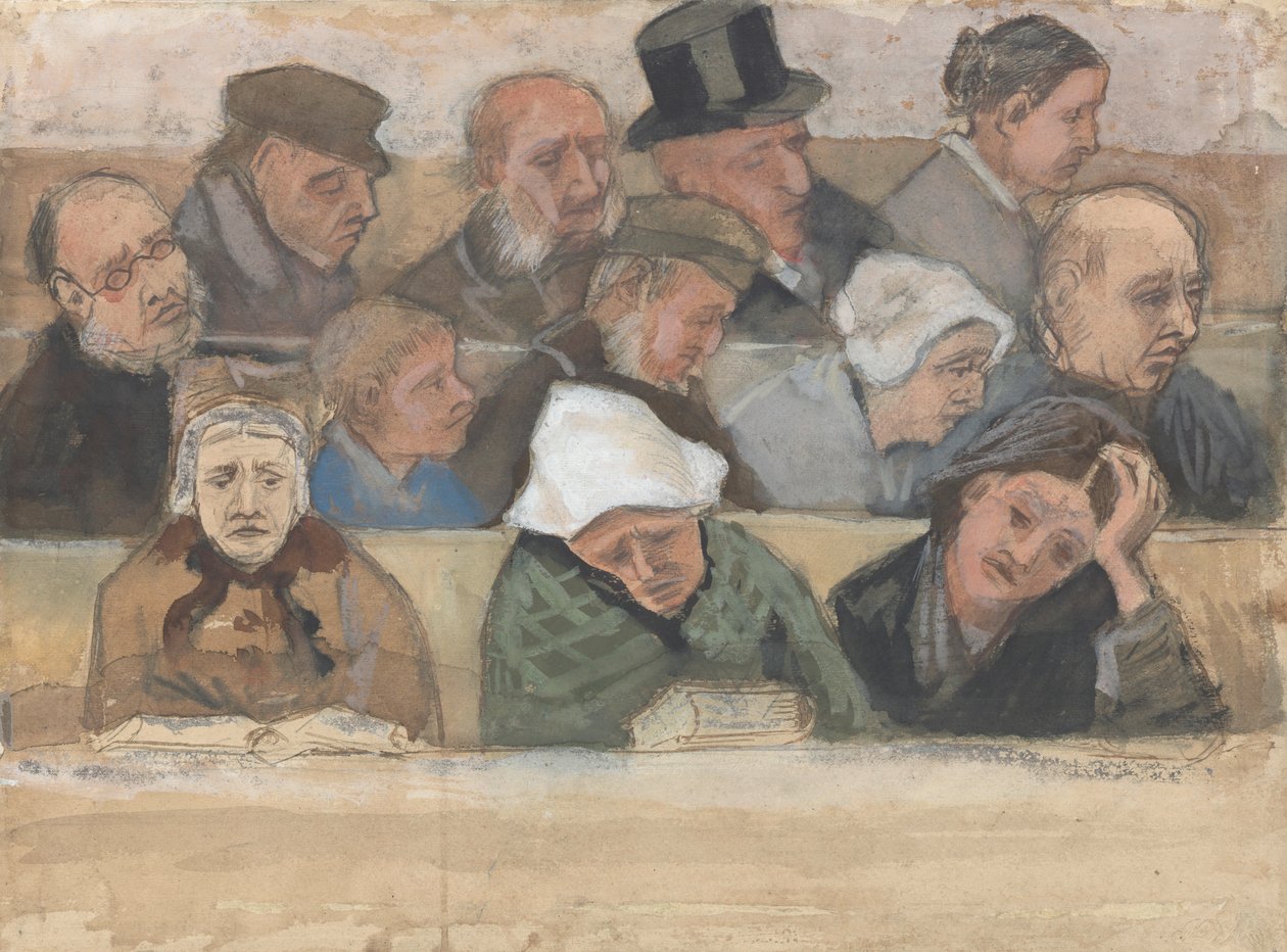 A templomban, 1882. alkotó: Vincent van Gogh