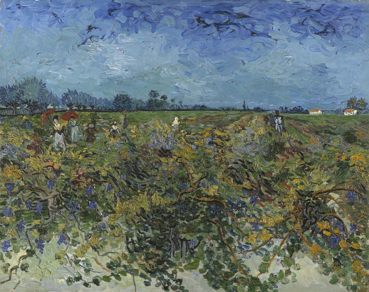 A zöld szőlőskert, 1888. alkotó: Vincent van Gogh