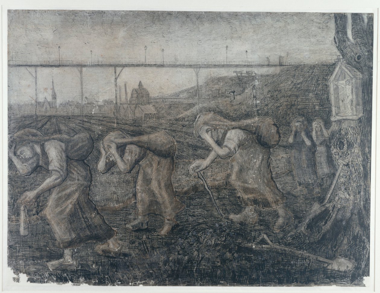 A teherviselők, 1881. alkotó: Vincent van Gogh