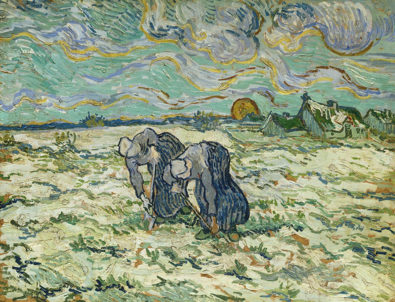 Két parasztasszony, 1890. alkotó: Vincent van Gogh