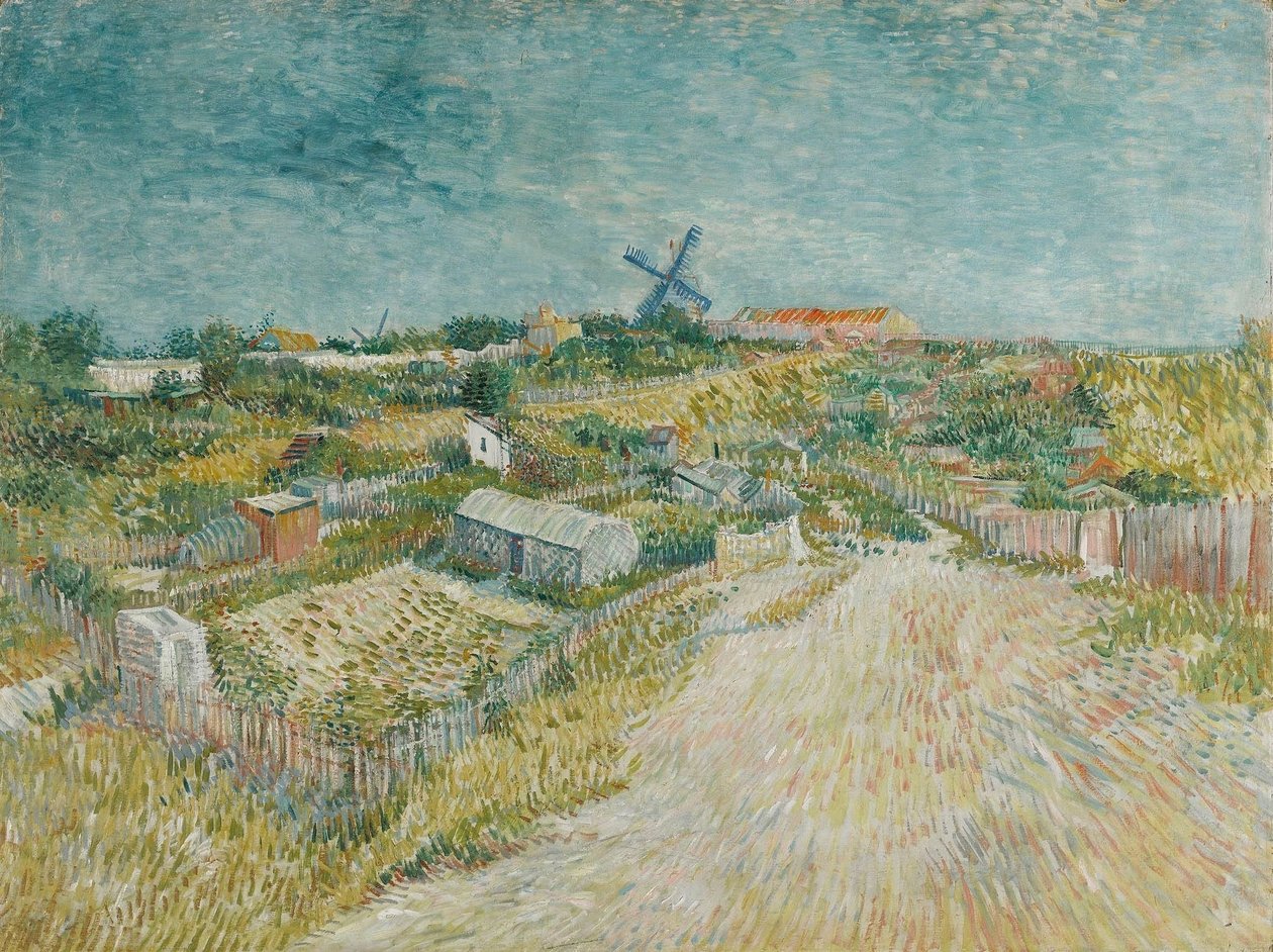 Veteményes kertek Montmartre-ban, 1887. alkotó: Vincent van Gogh