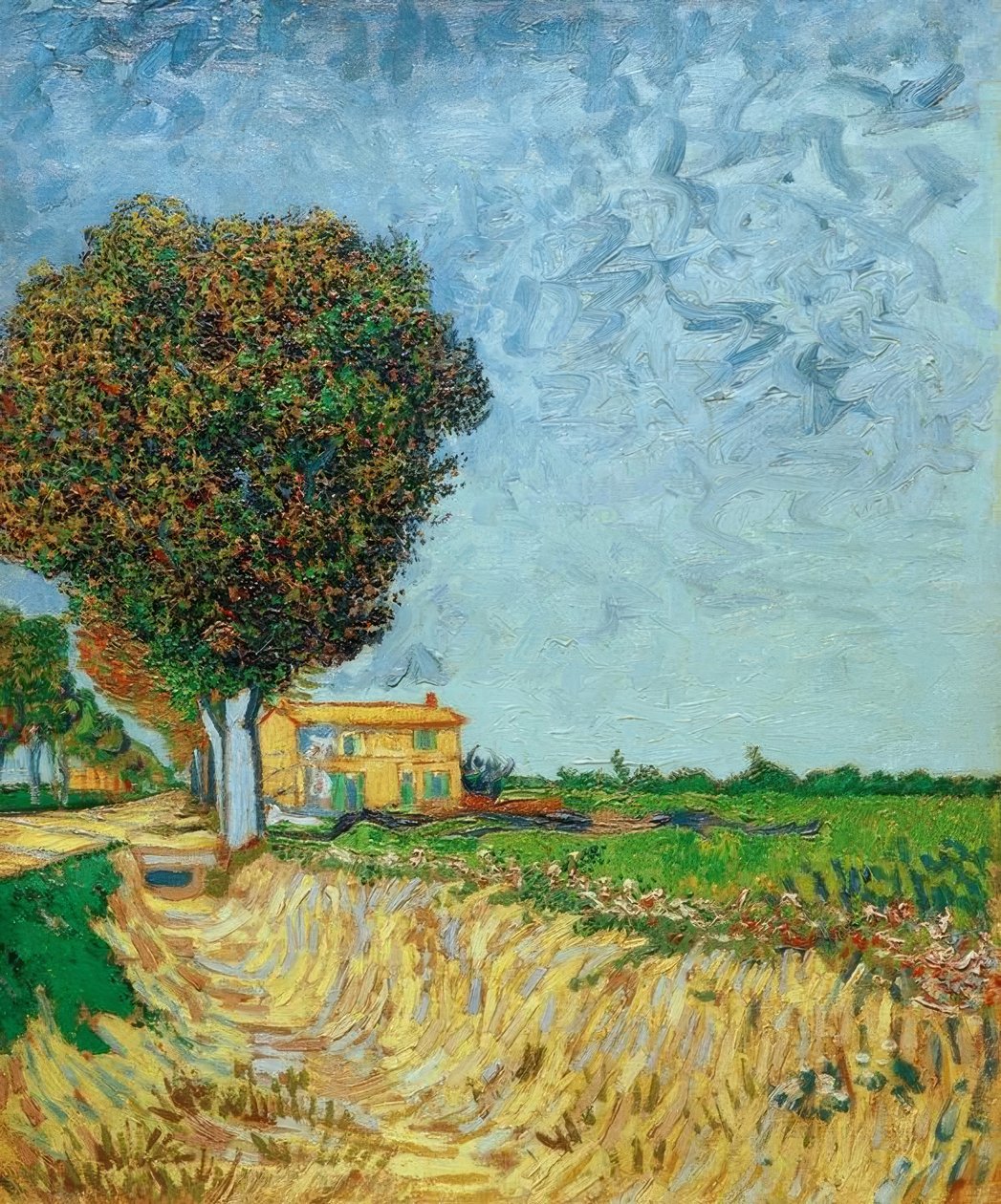 Arles melletti sugárút házakkal alkotó: Vincent van Gogh