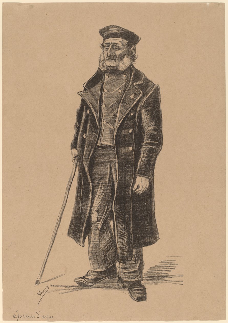 Almshouse lakói, állva alkotó: Vincent van Gogh