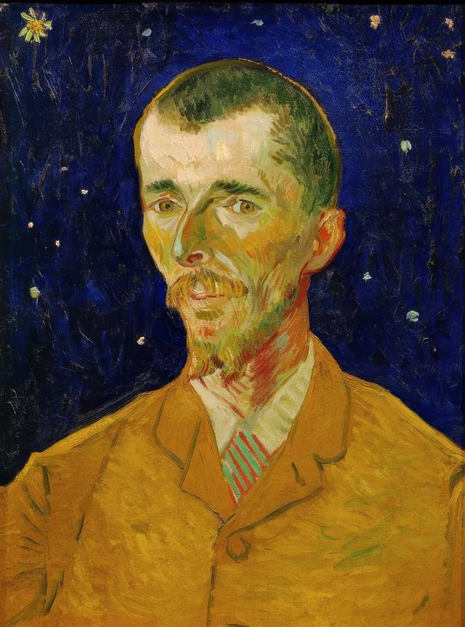 Eugene Boch belga költő portréja alkotó: Vincent van Gogh