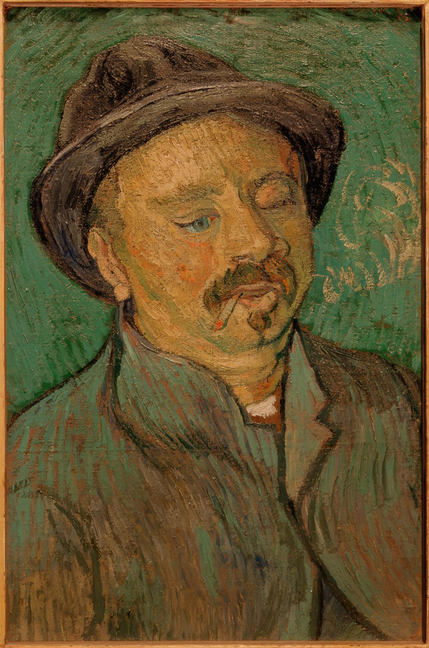 Egy szemű férfi portréja alkotó: Vincent van Gogh