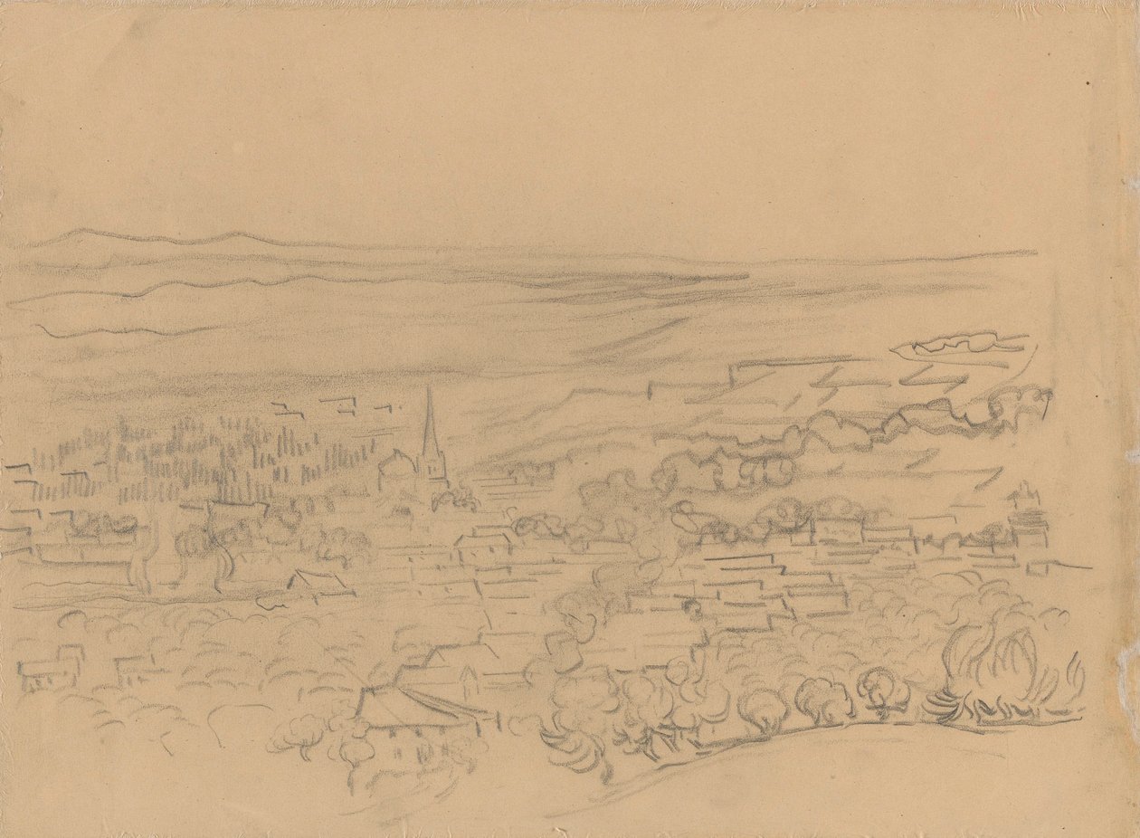 A falu madártávlatból alkotó: Vincent van Gogh