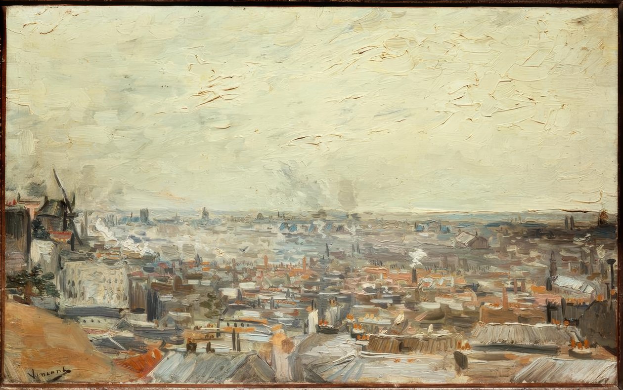 Kilátás Párizsra a Montmartre felől alkotó: Vincent van Gogh