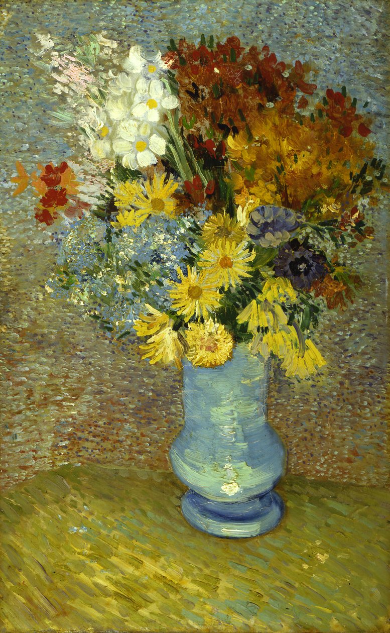 Virágok kék vázában alkotó: Vincent van Gogh