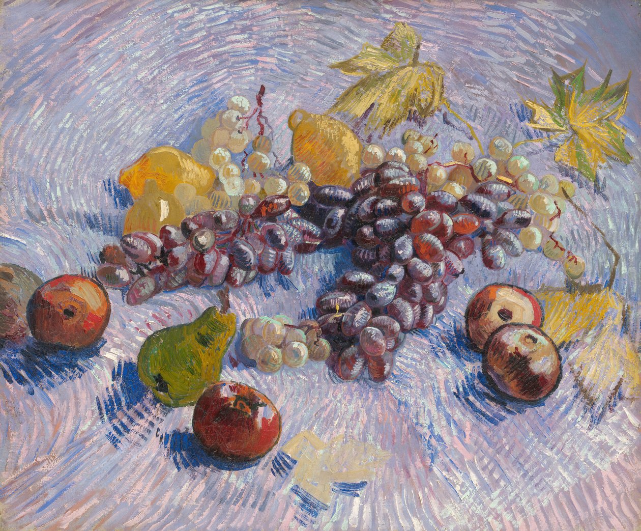 Szőlő, citrom, körte és alma, 1887. alkotó: Vincent van Gogh