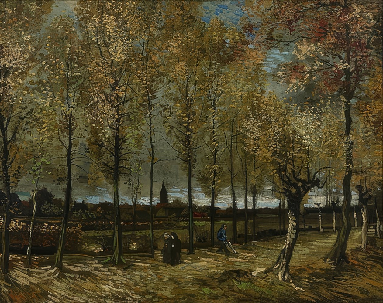 Nyárfák Nuenen közelében. 1885 alkotó: Vincent van Gogh