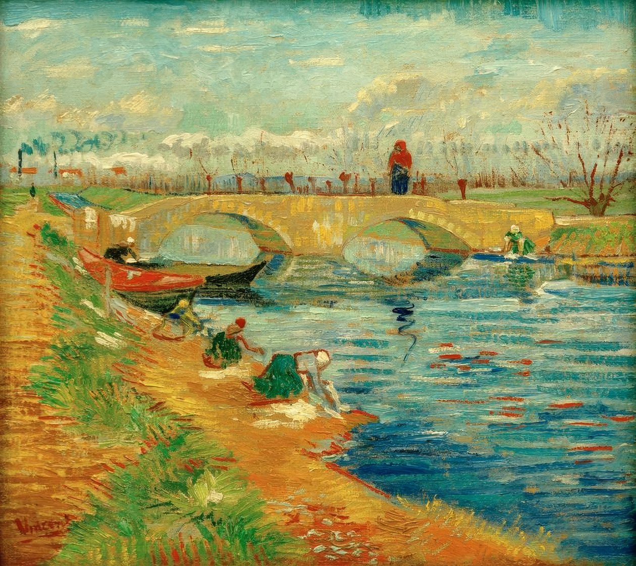 Gleize bei Arles Bridge alkotó: Vincent van Gogh