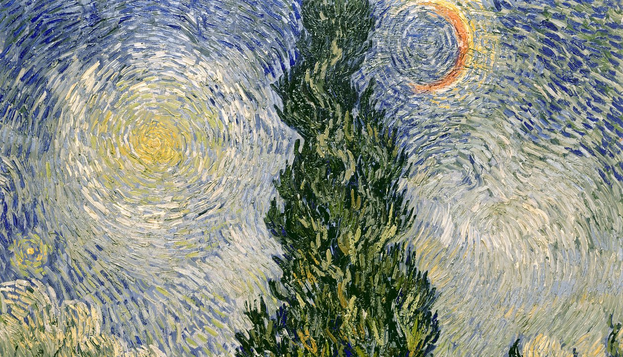 Út ciprusokkal alkotó: Vincent van Gogh