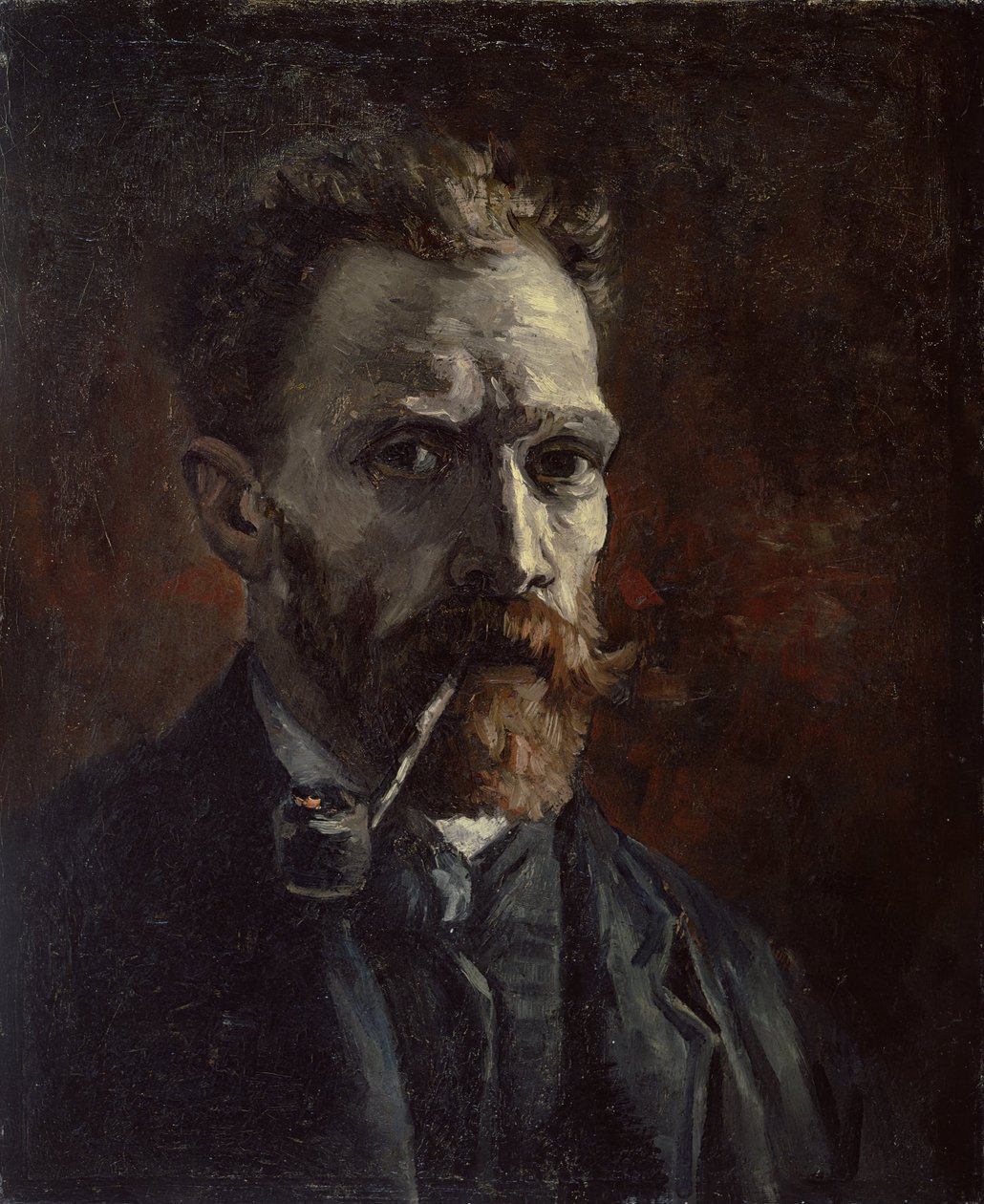 Önarckép pipával, 1886 alkotó: Vincent van Gogh
