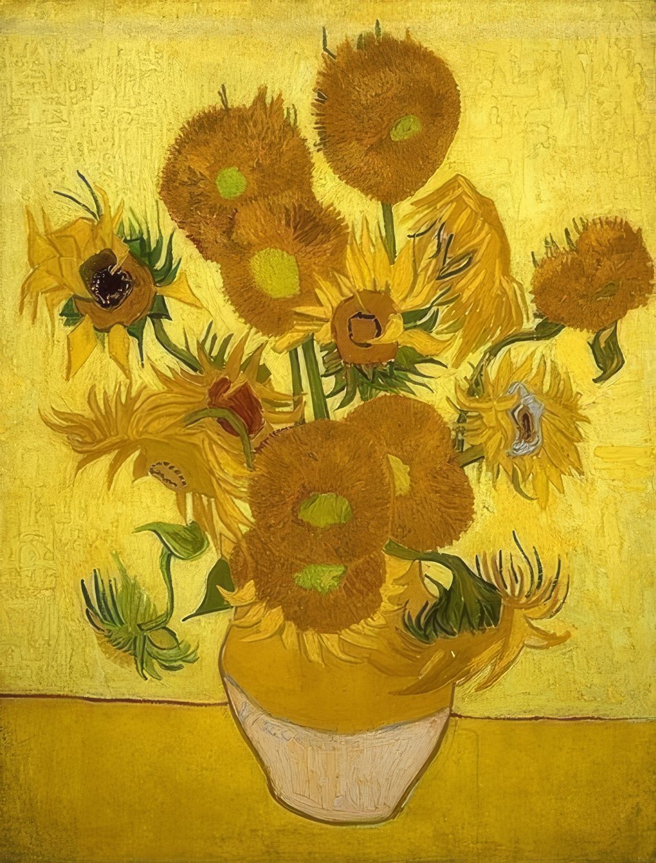 Napraforgók. Arles, 1889. január alkotó: Vincent van Gogh