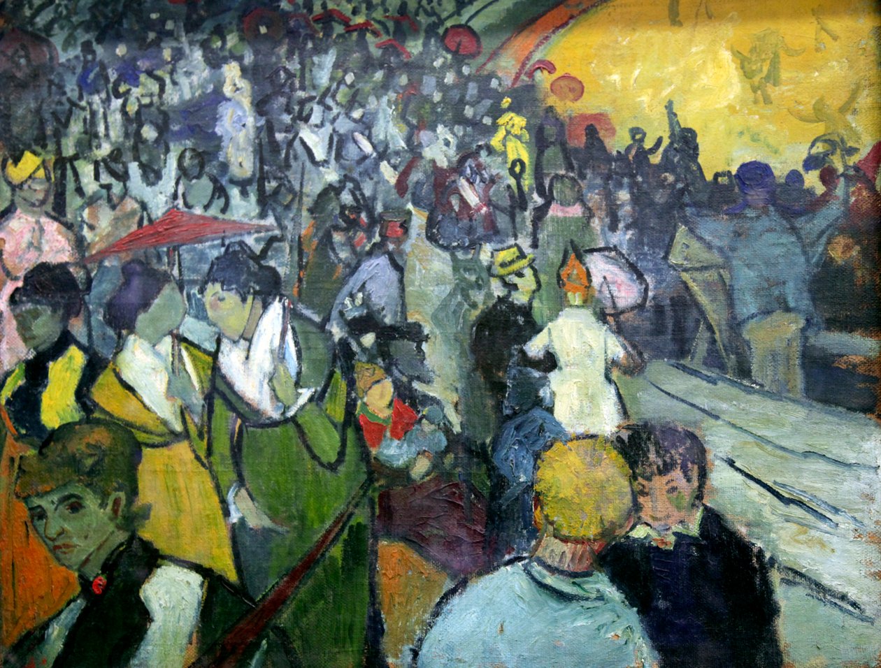 „Az arles-i aréna”, 1888. alkotó: Vincent van Gogh