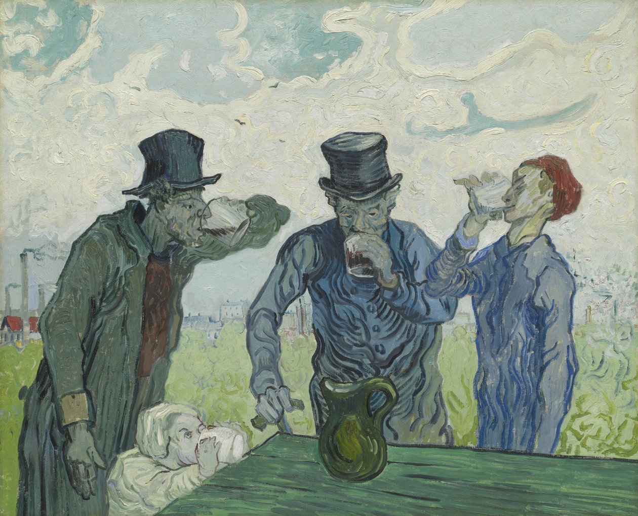 Az ivók, 1890 alkotó: Vincent van Gogh