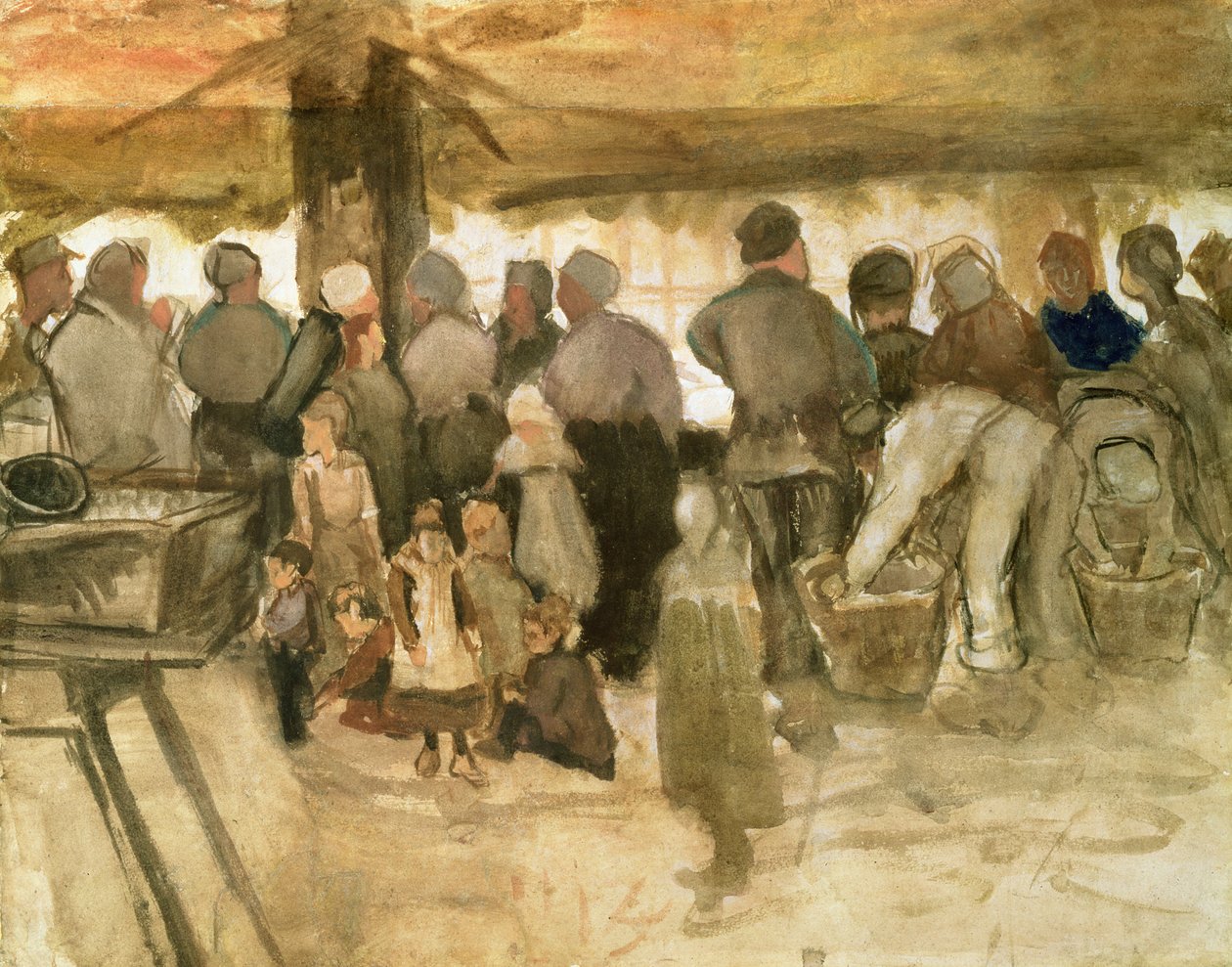 A burgonyapiac, 1882 alkotó: Vincent van Gogh
