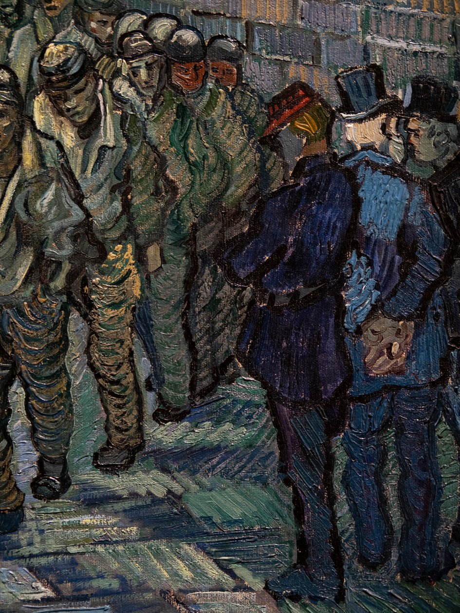 A börtönudvar (részlet) alkotó: Vincent van Gogh